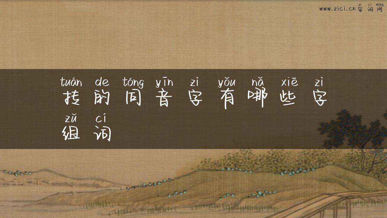 抟的同音字有哪些字组词