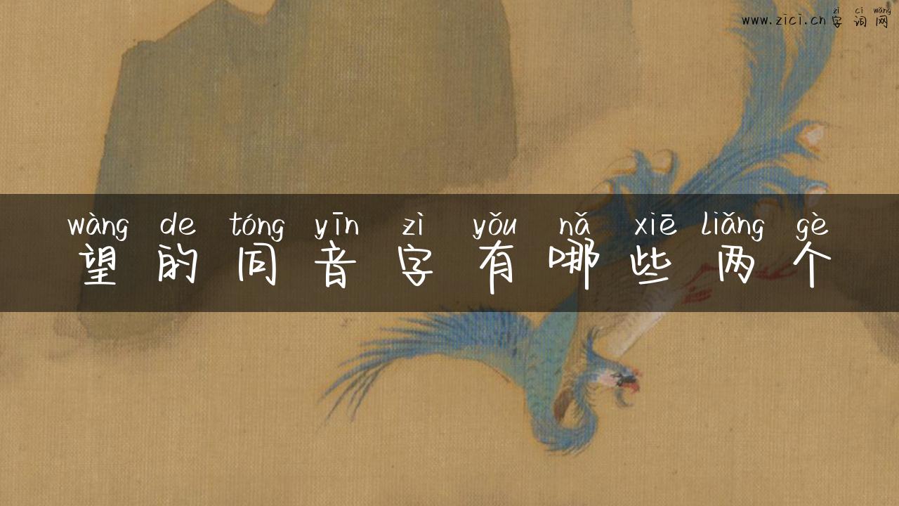 望的同音字有哪些两个