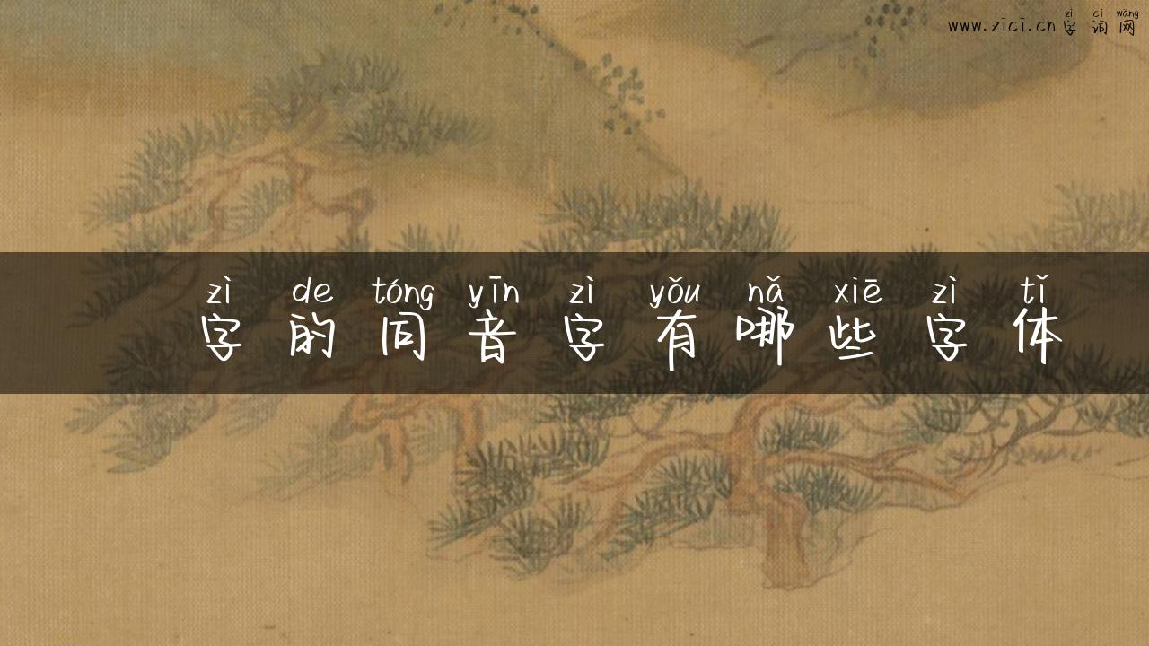 袺字的同音字有哪些字体