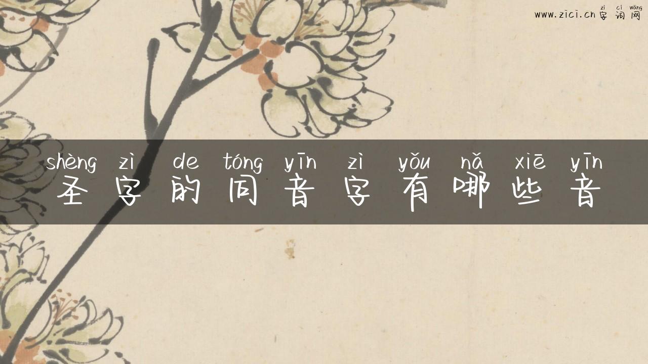 圣字的同音字有哪些音