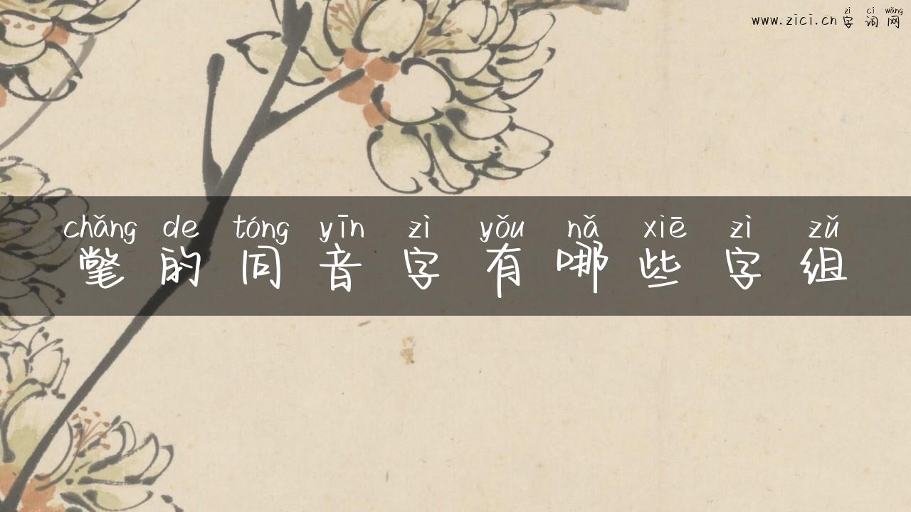氅的同音字有哪些字组