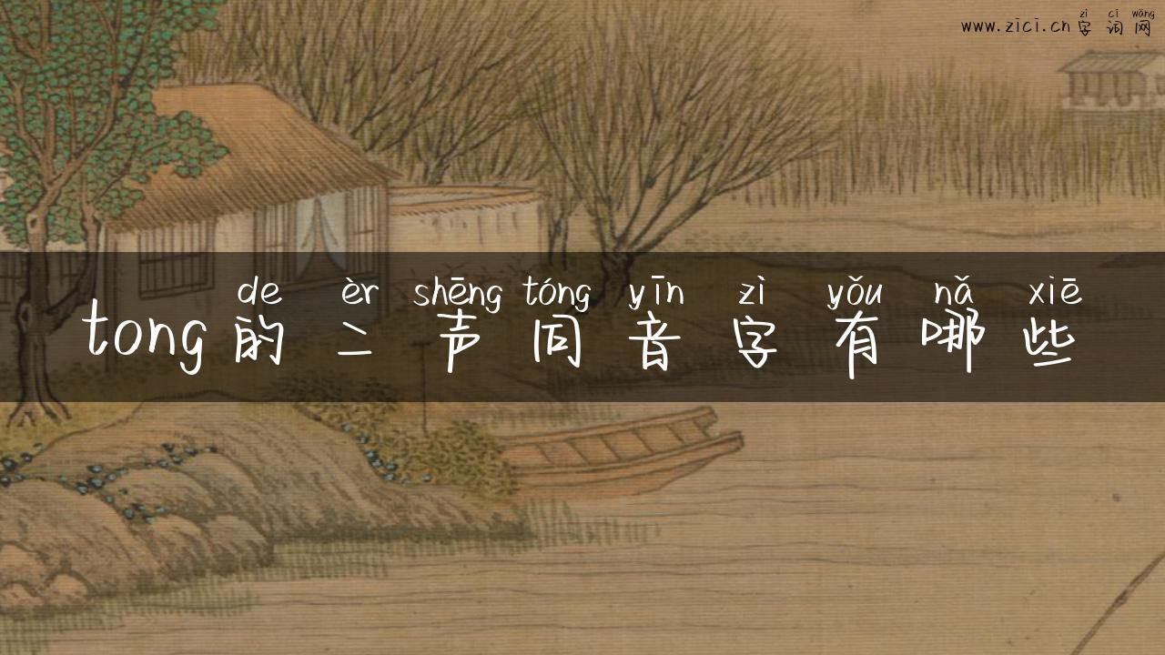 tong的二声同音字有哪些