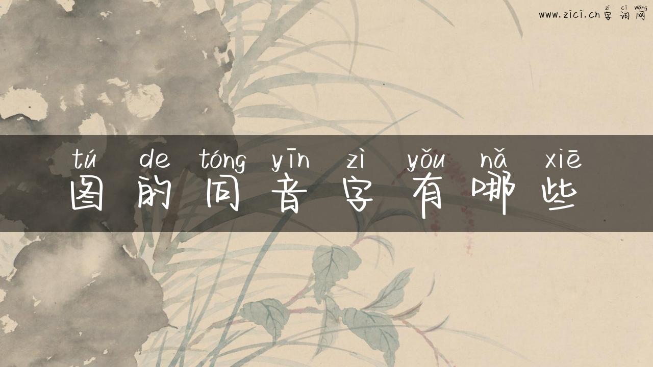 图的同音字有哪些