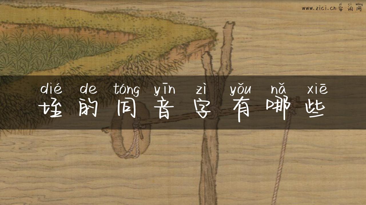 垤的同音字有哪些