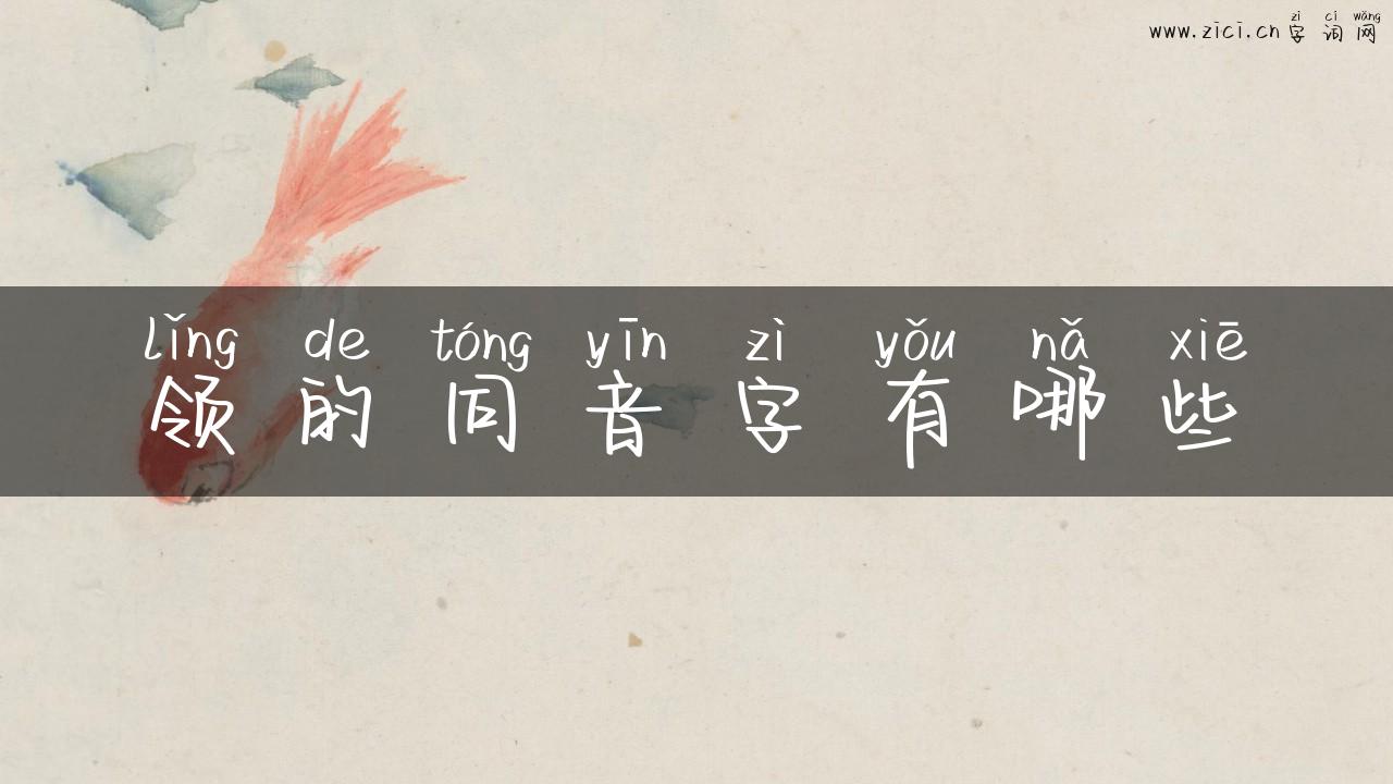 领的同音字有哪些