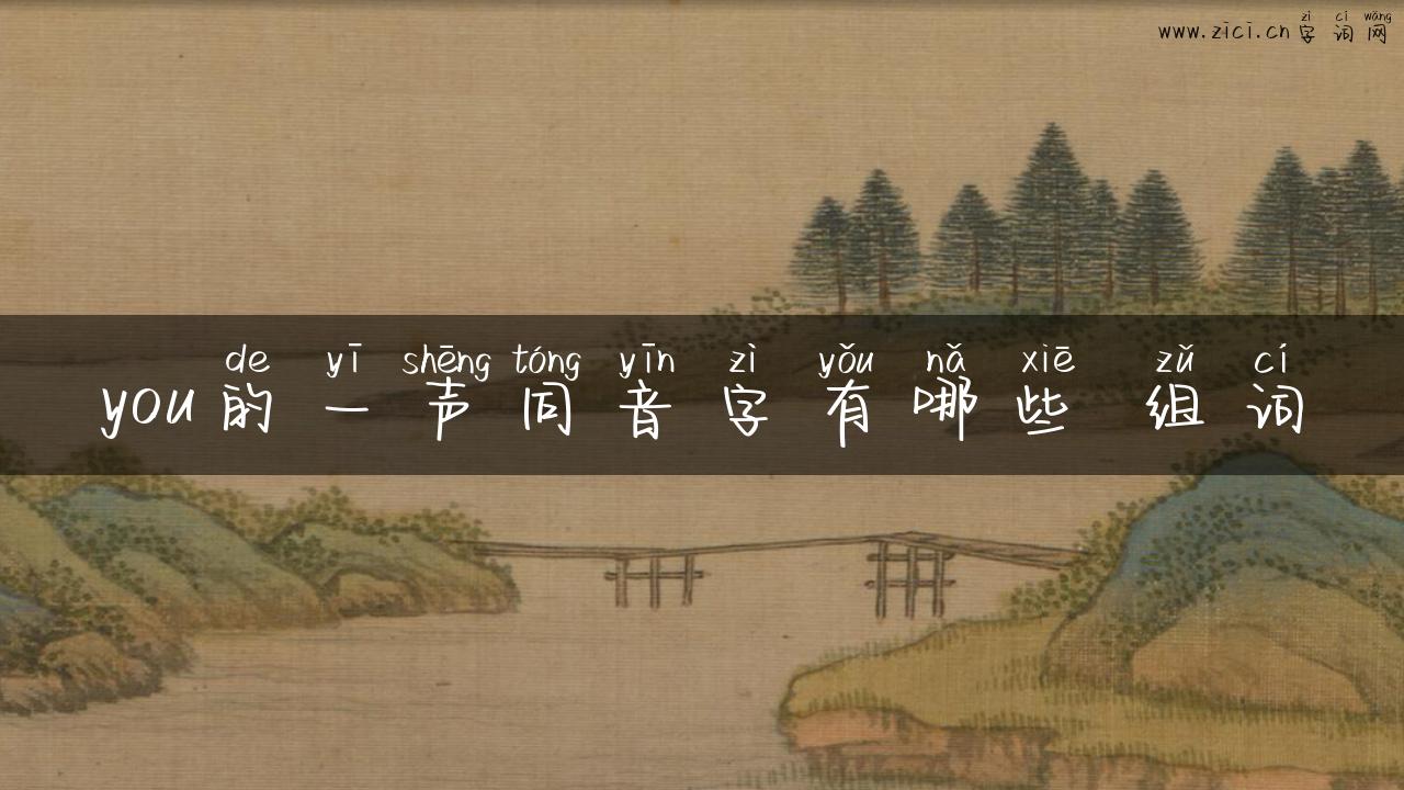 you的一声同音字有哪些 组词