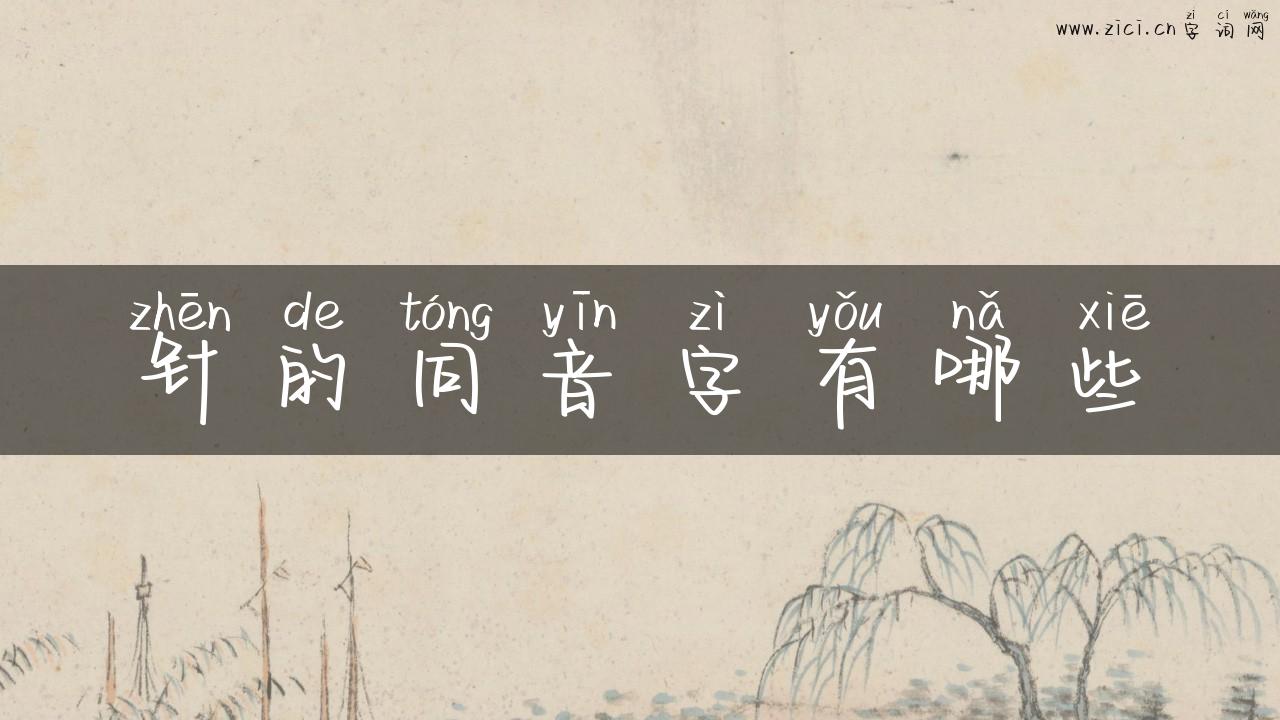 针的同音字有哪些