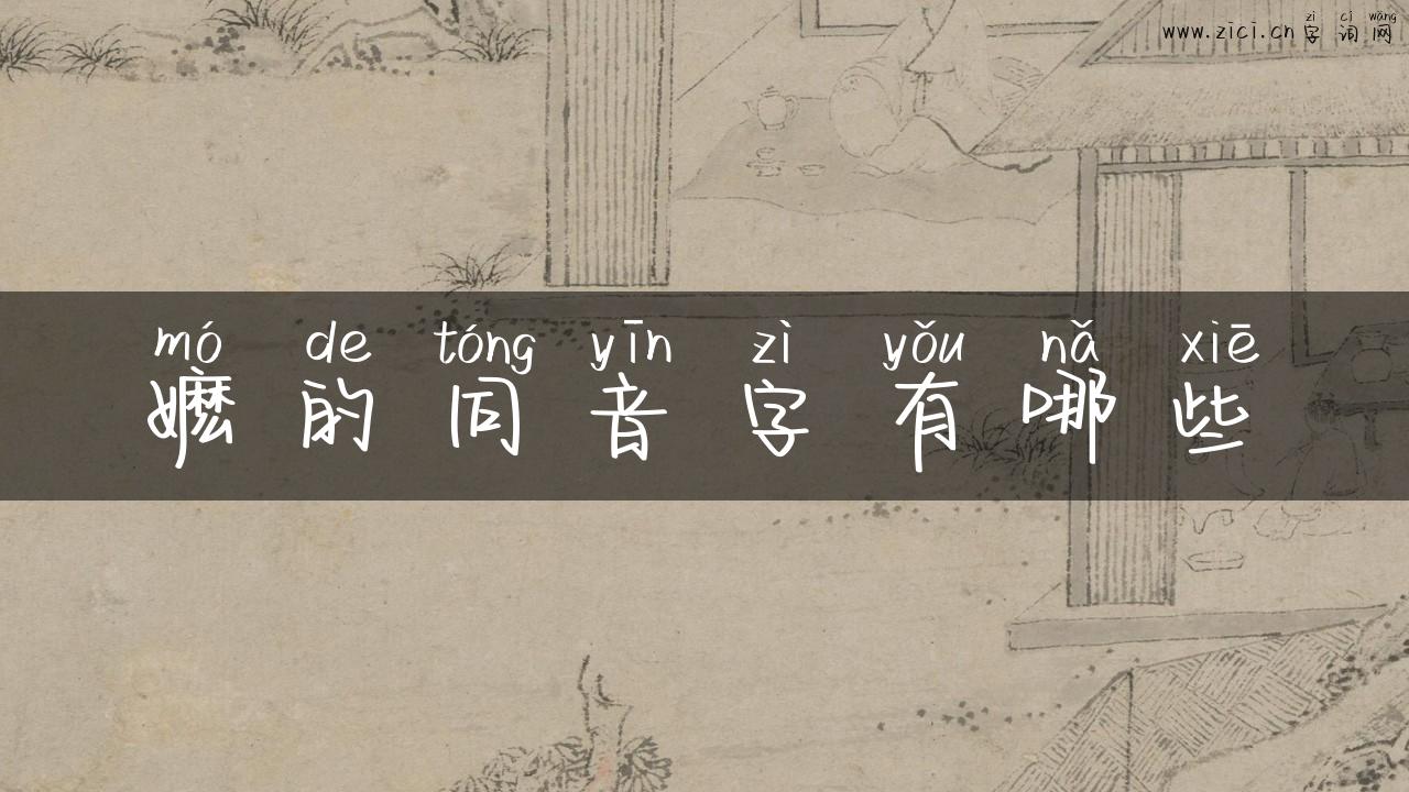 嬷的同音字有哪些