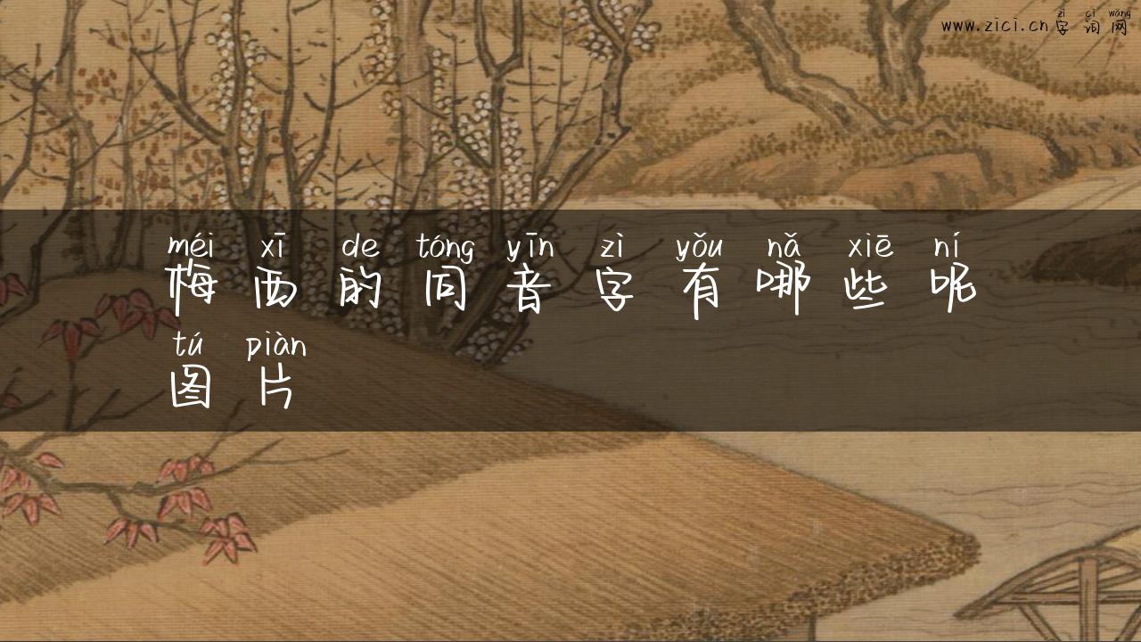 梅西的同音字有哪些呢图片