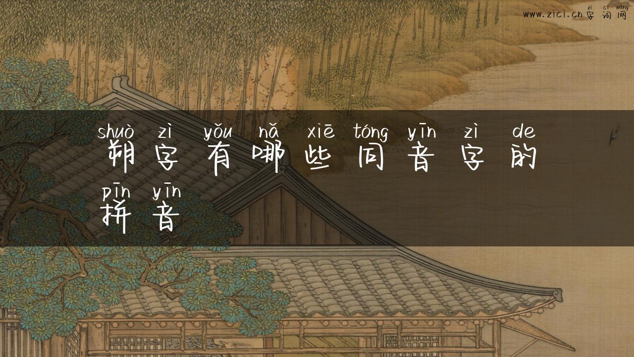 朔字有哪些同音字的拼音