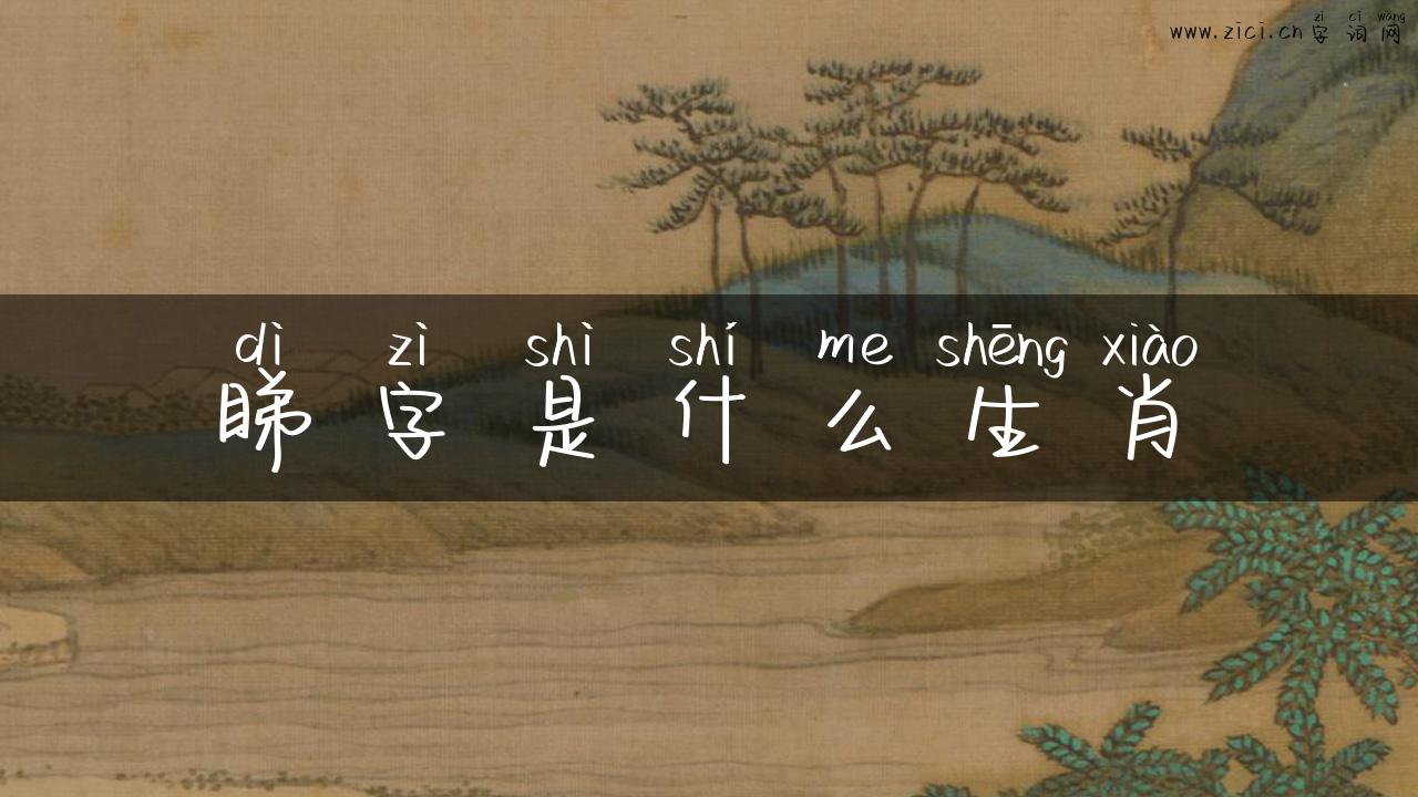 睇字是什么生肖