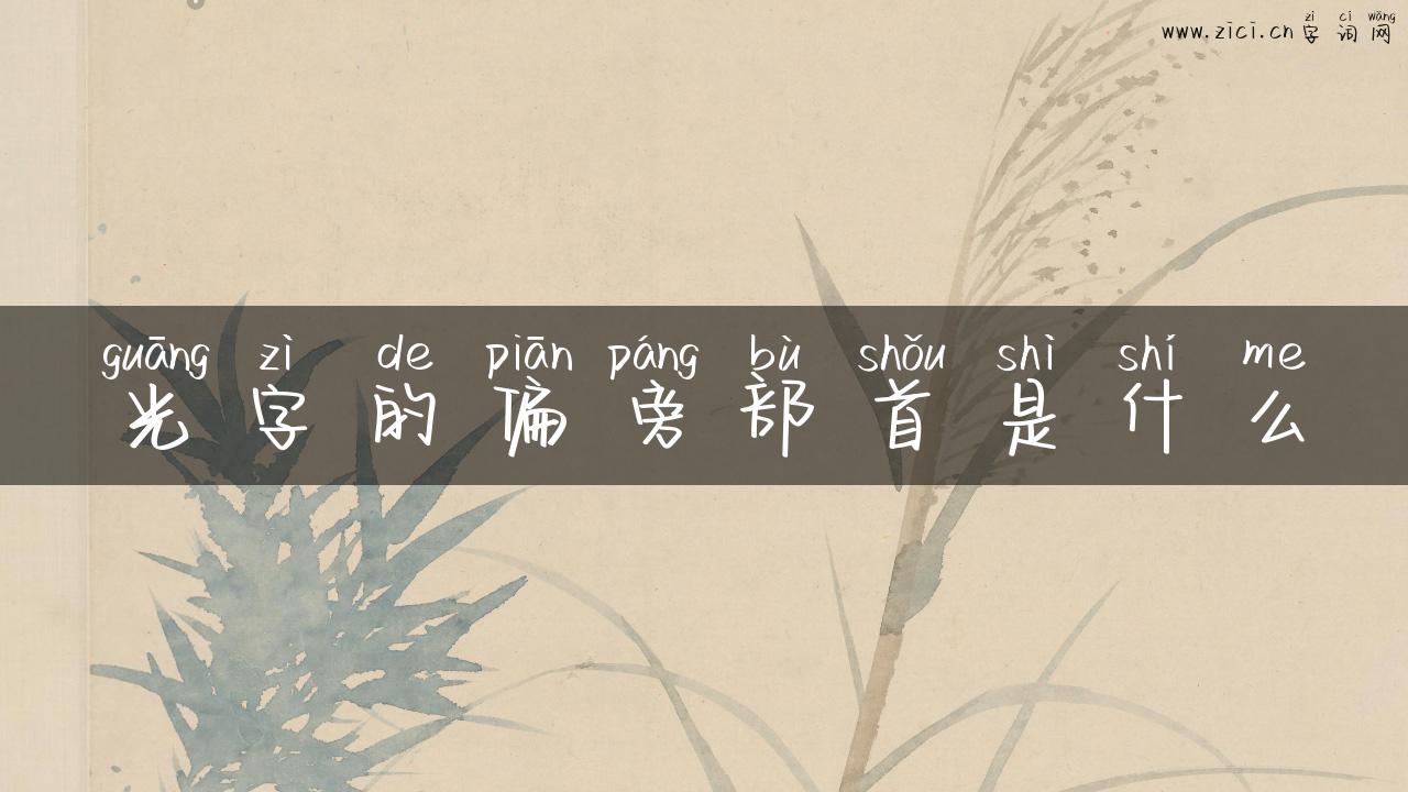 光字的偏旁部首是什么
