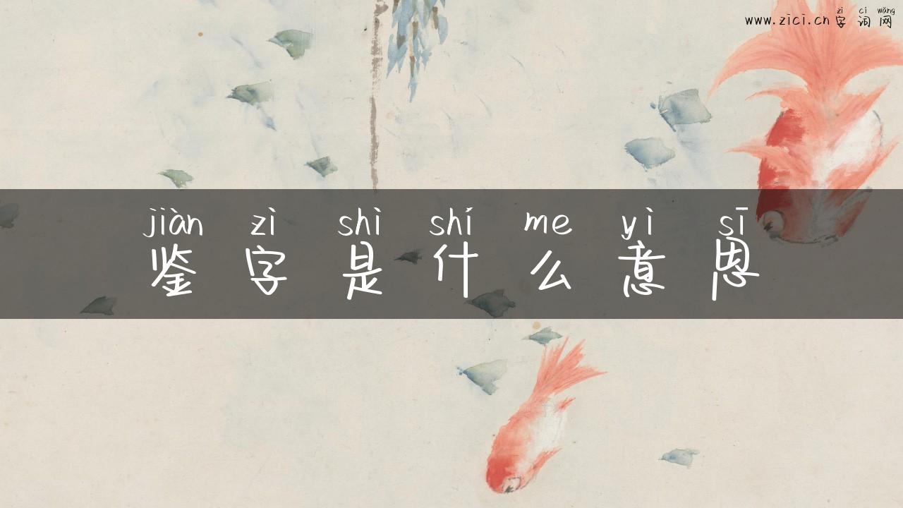 鉴字是什么意思