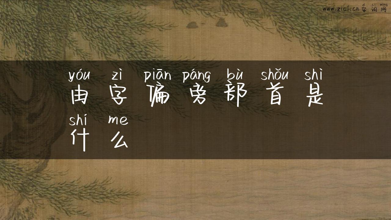 由字偏旁部首是什么