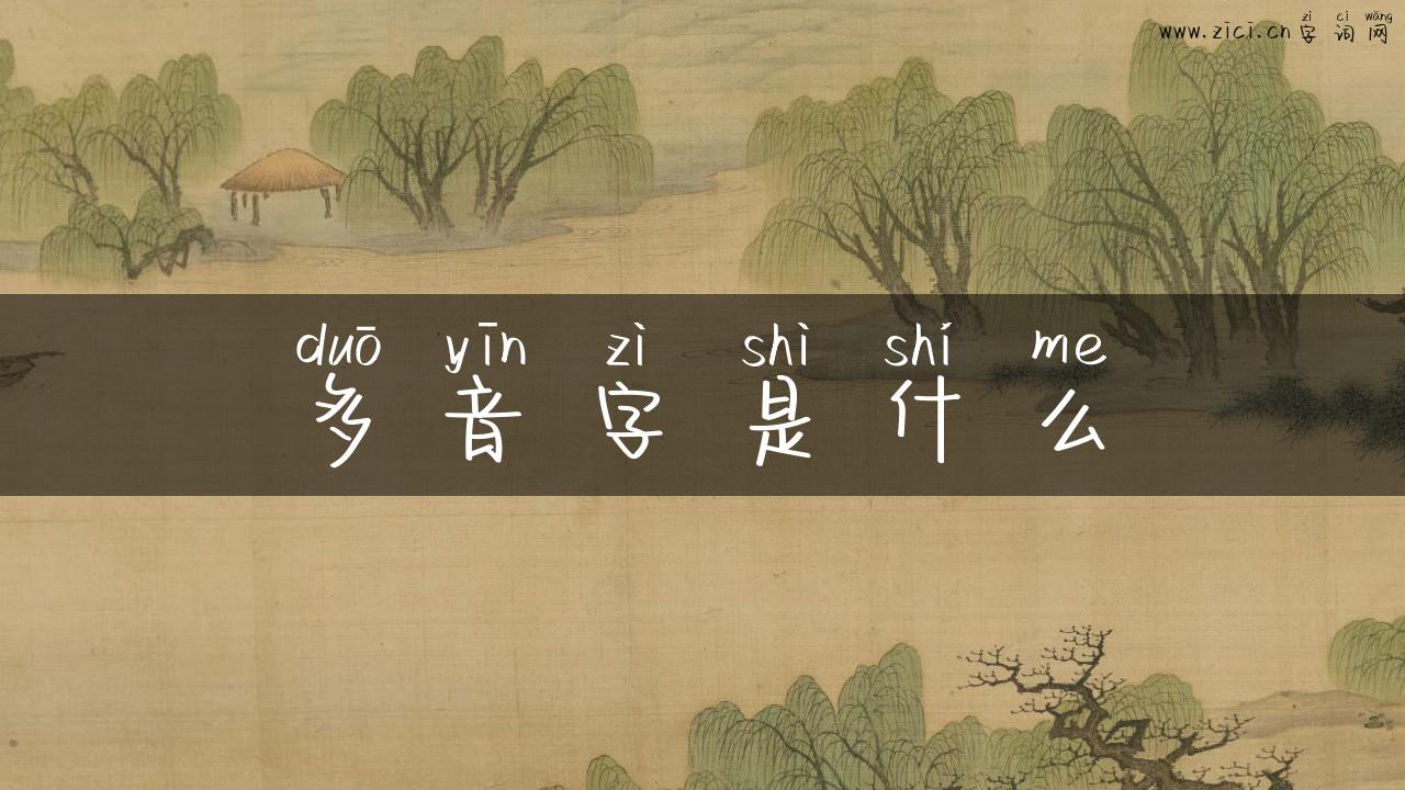 多音字是什么