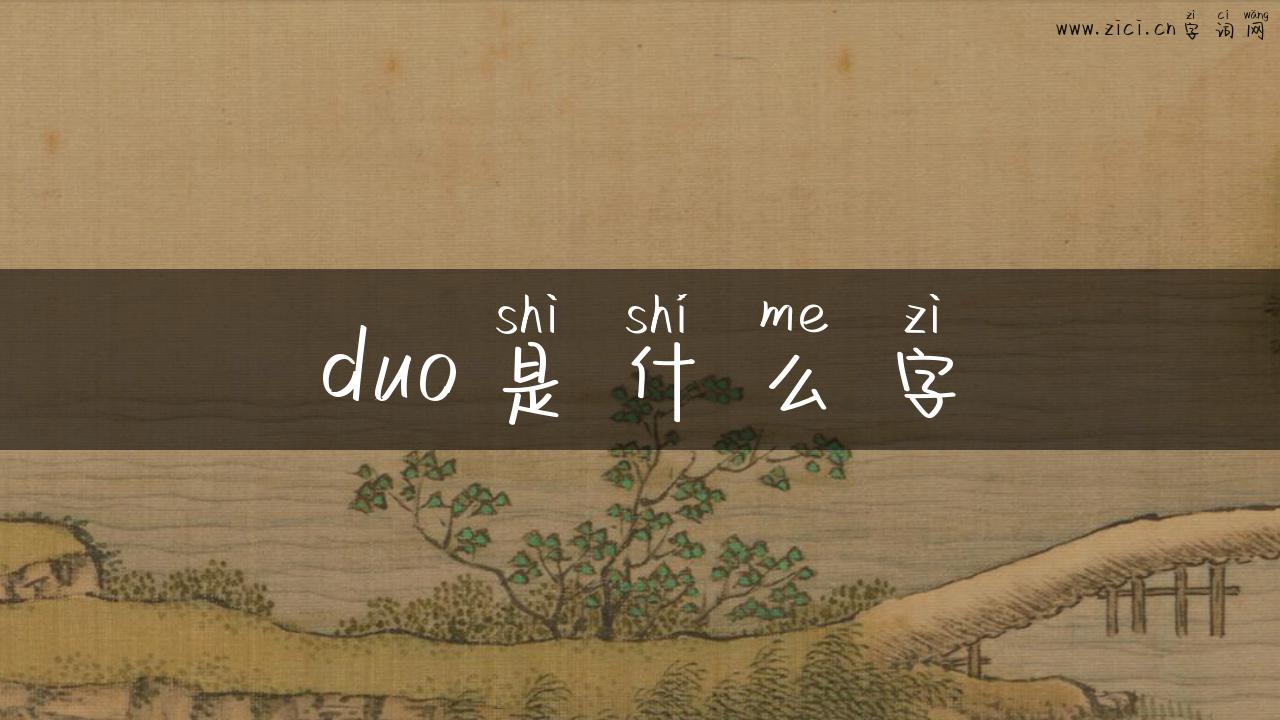 duo是什么字