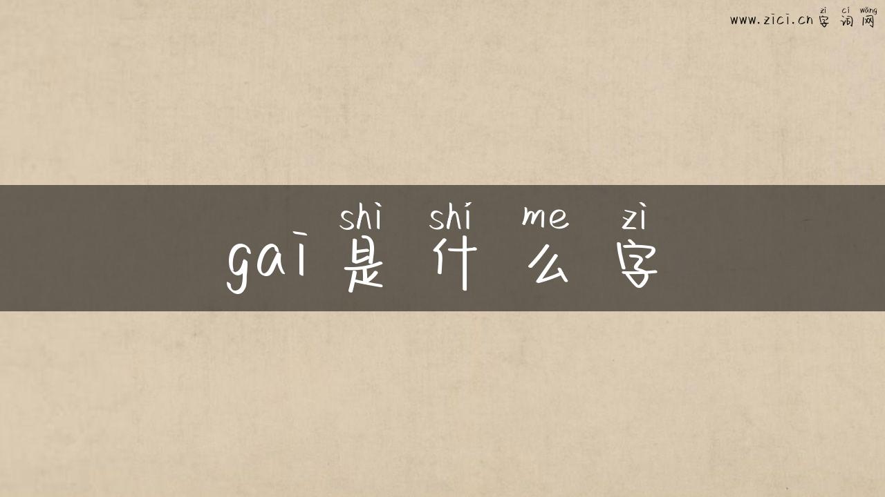 gai是什么字