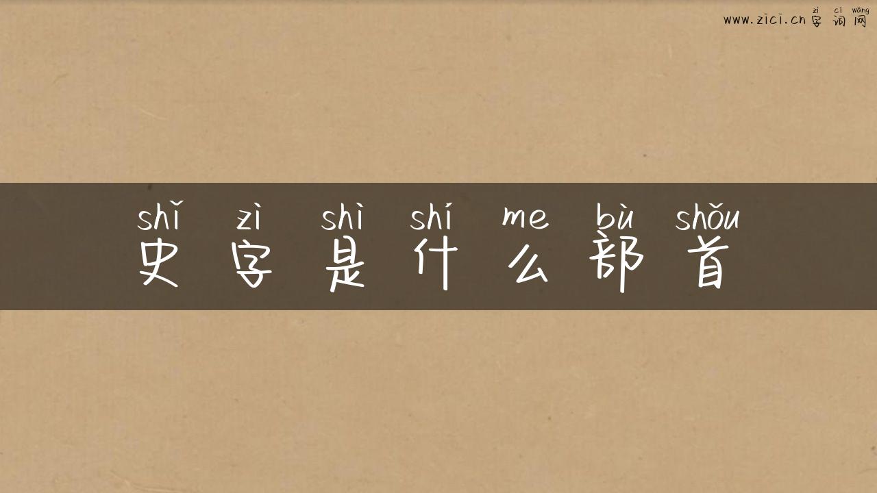 史字是什么部首