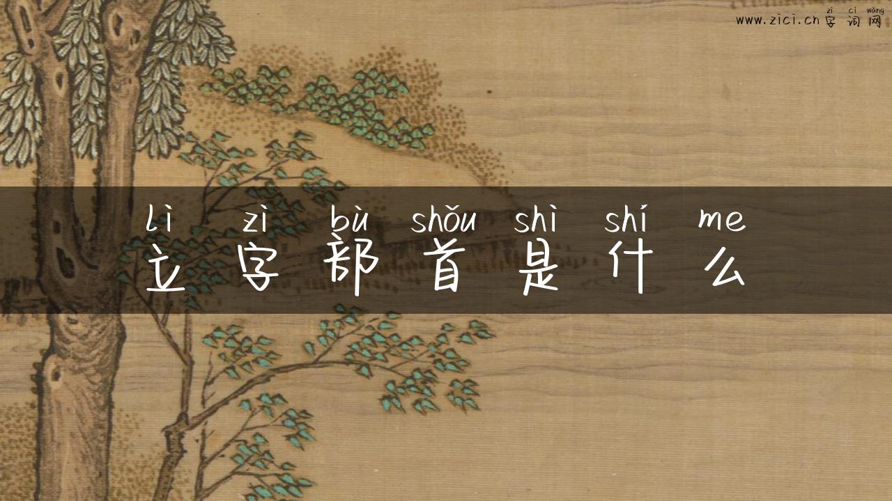 立字部首是什么