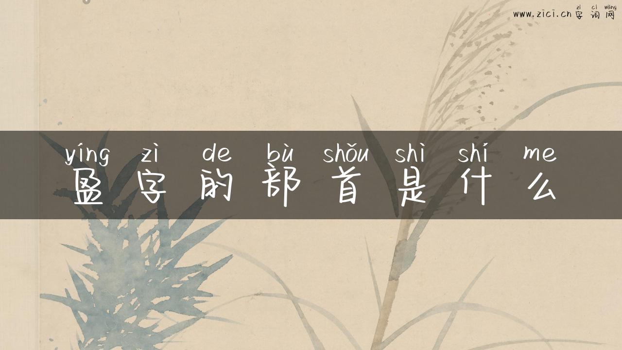 盈字的部首是什么