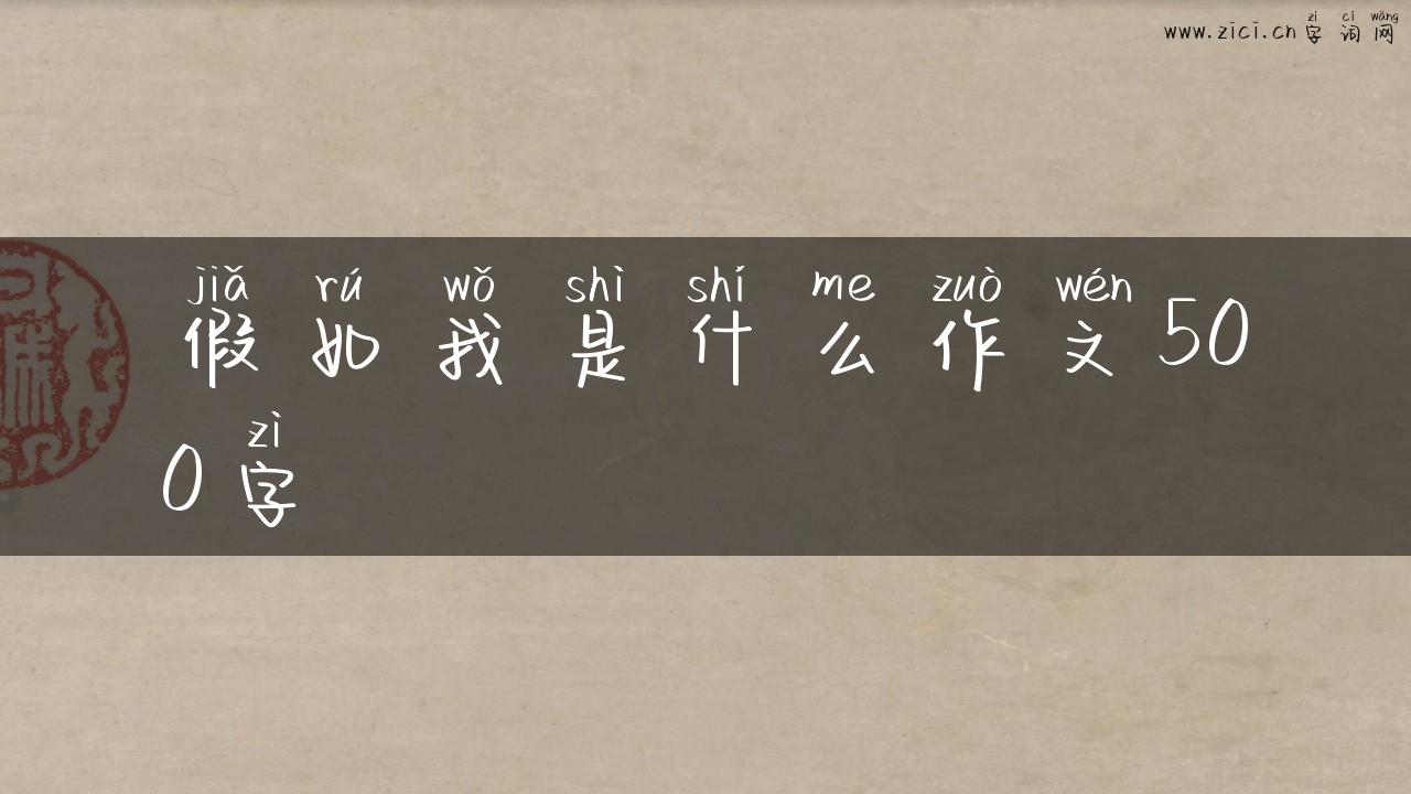 假如我是什么作文500字