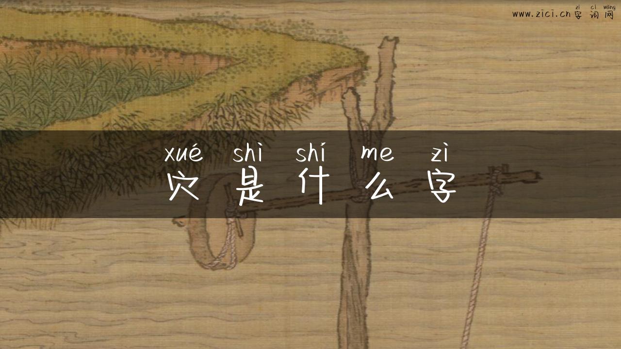 穴是什么字