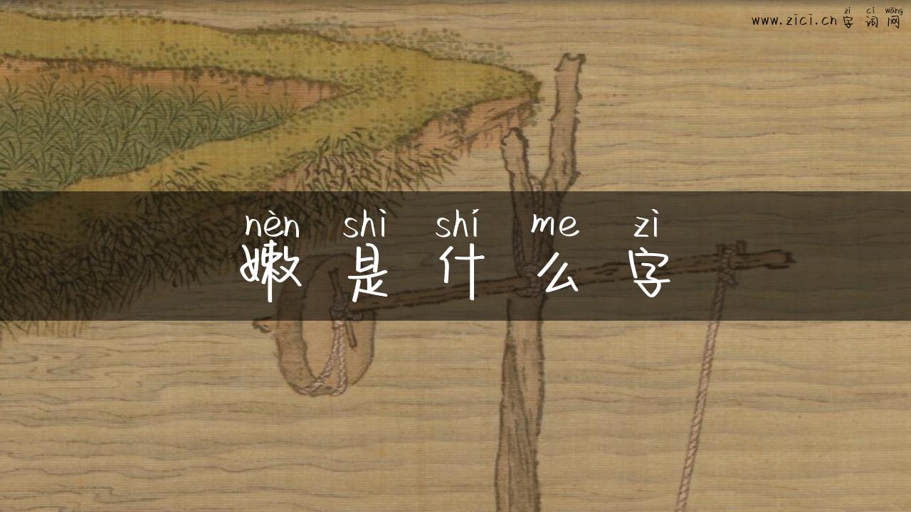 嫩是什么字