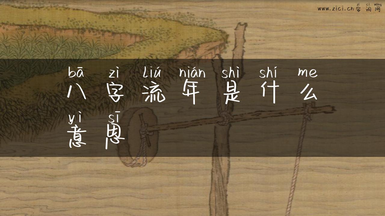 八字流年是什么意思