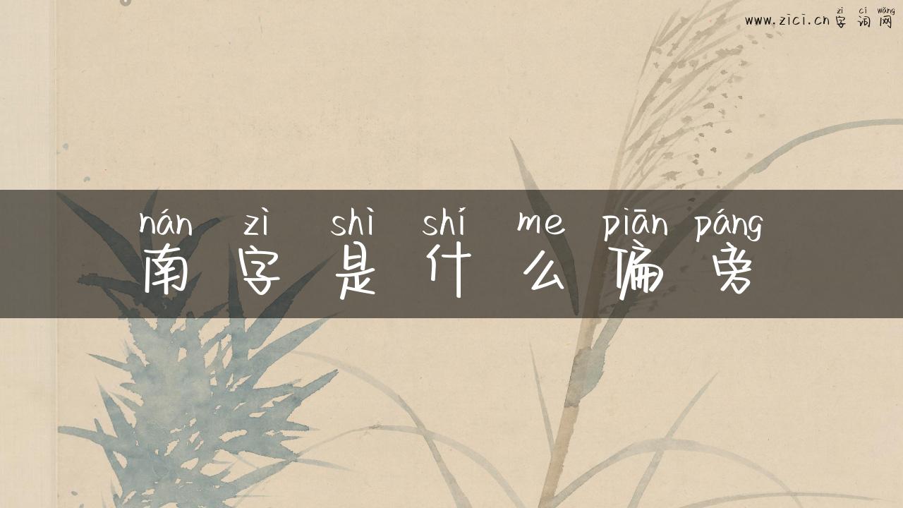 南字是什么偏旁