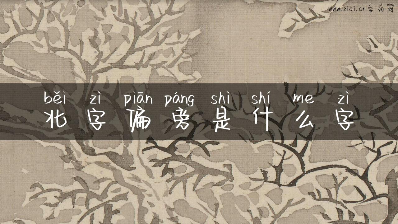 北字偏旁是什么字