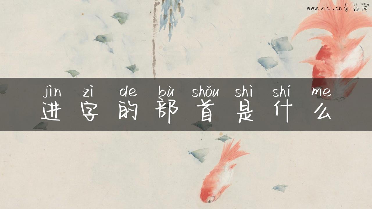 进字的部首是什么
