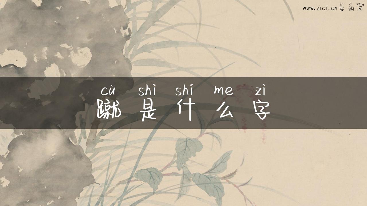 蹴是什么字