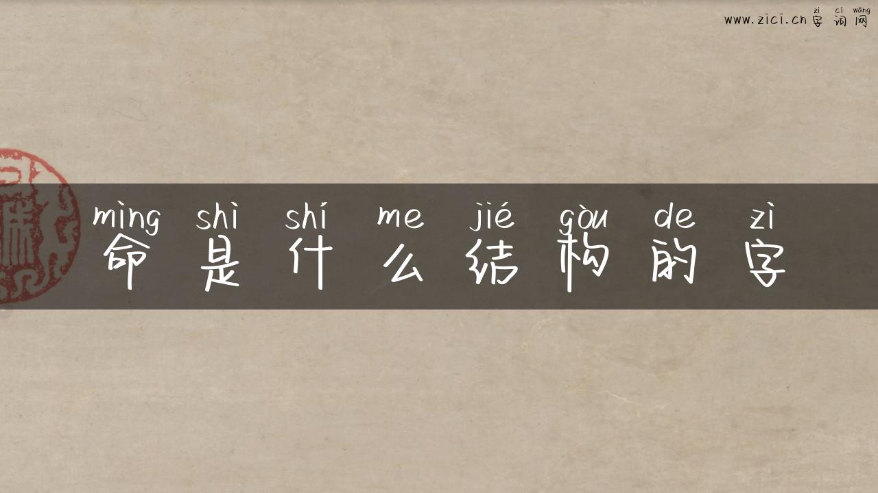 命是什么结构的字