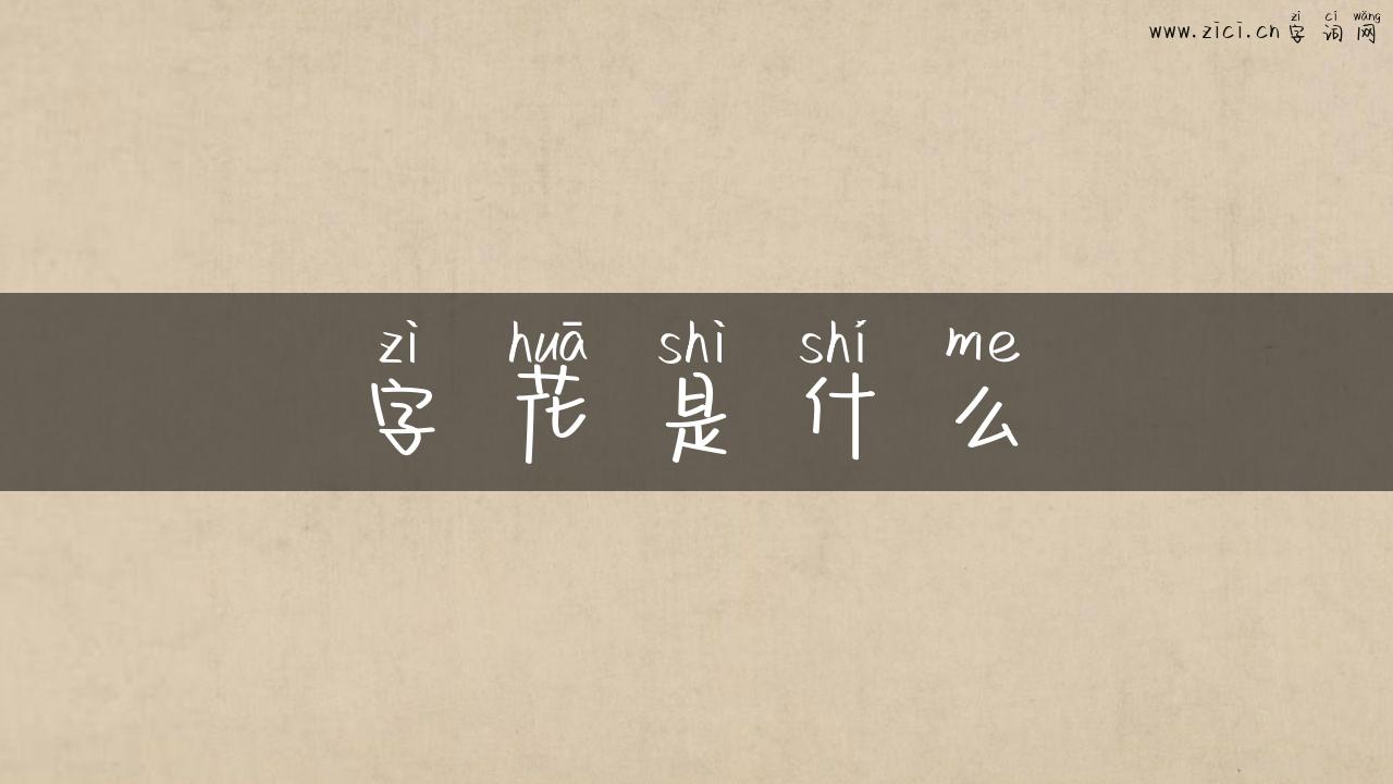 字花是什么