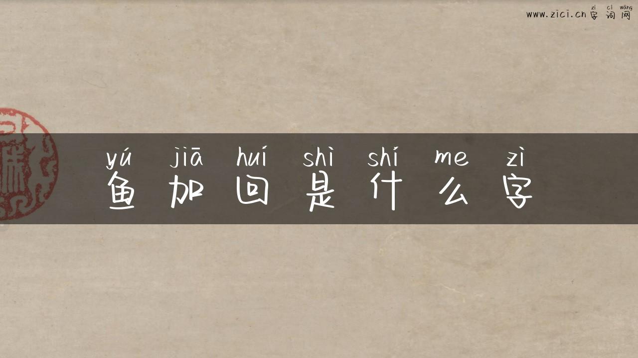 鱼加回是什么字
