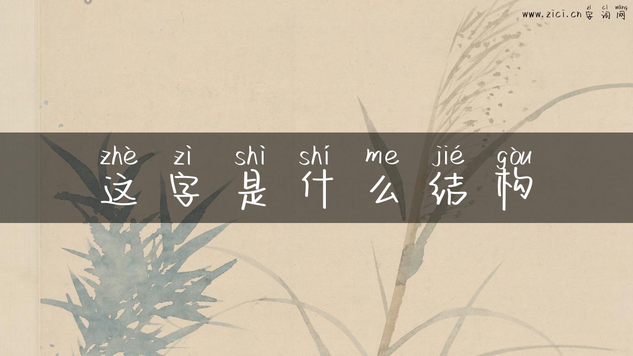 这字是什么结构