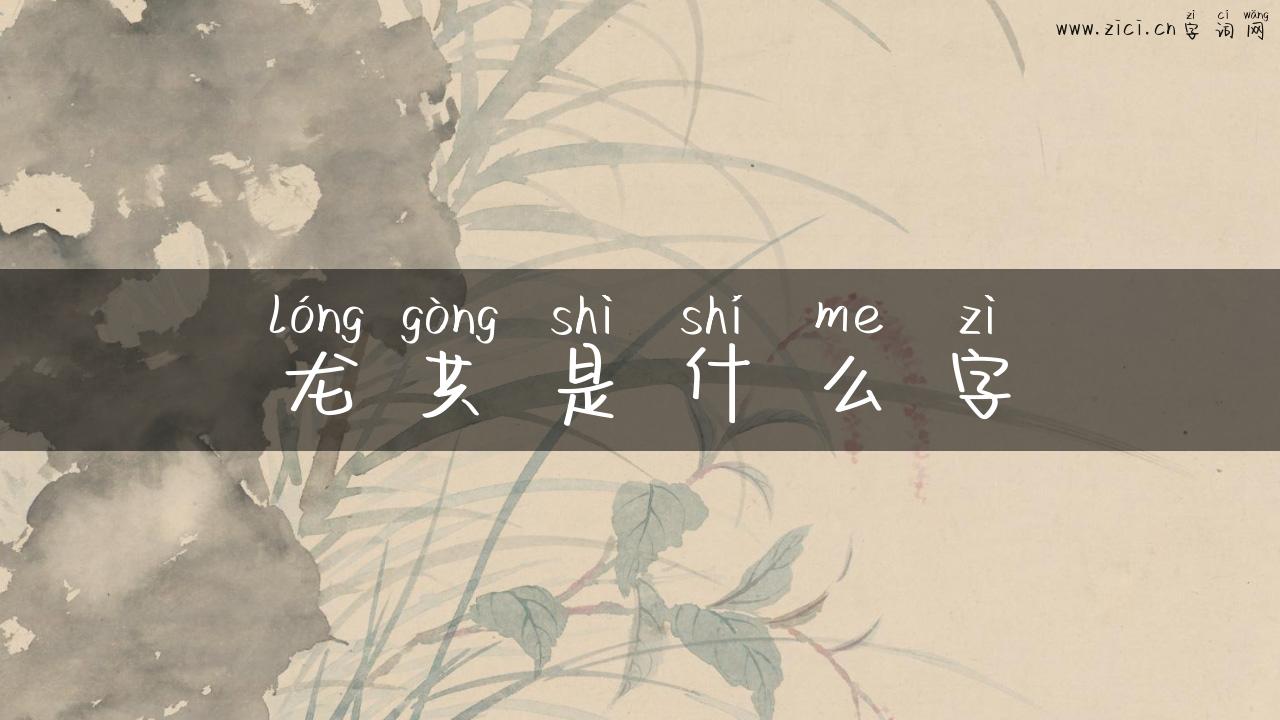 龙共是什么字