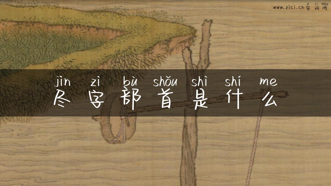 尽字部首是什么