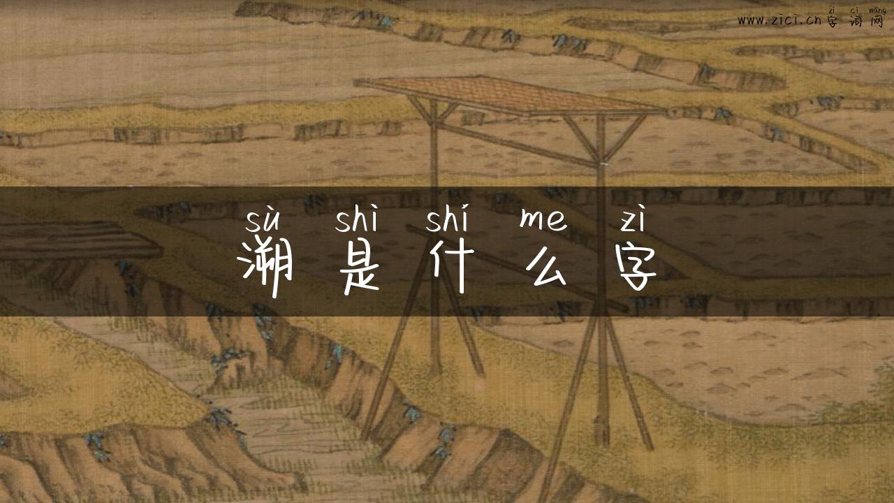 溯是什么字