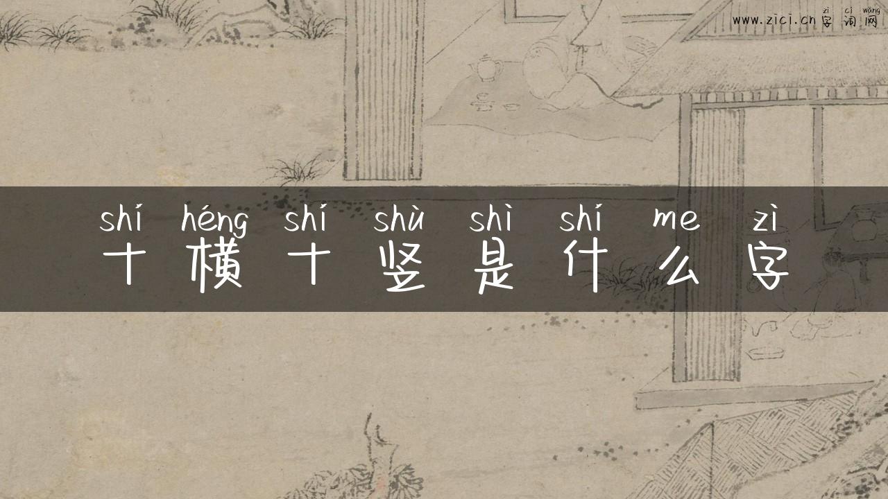 十横十竖是什么字