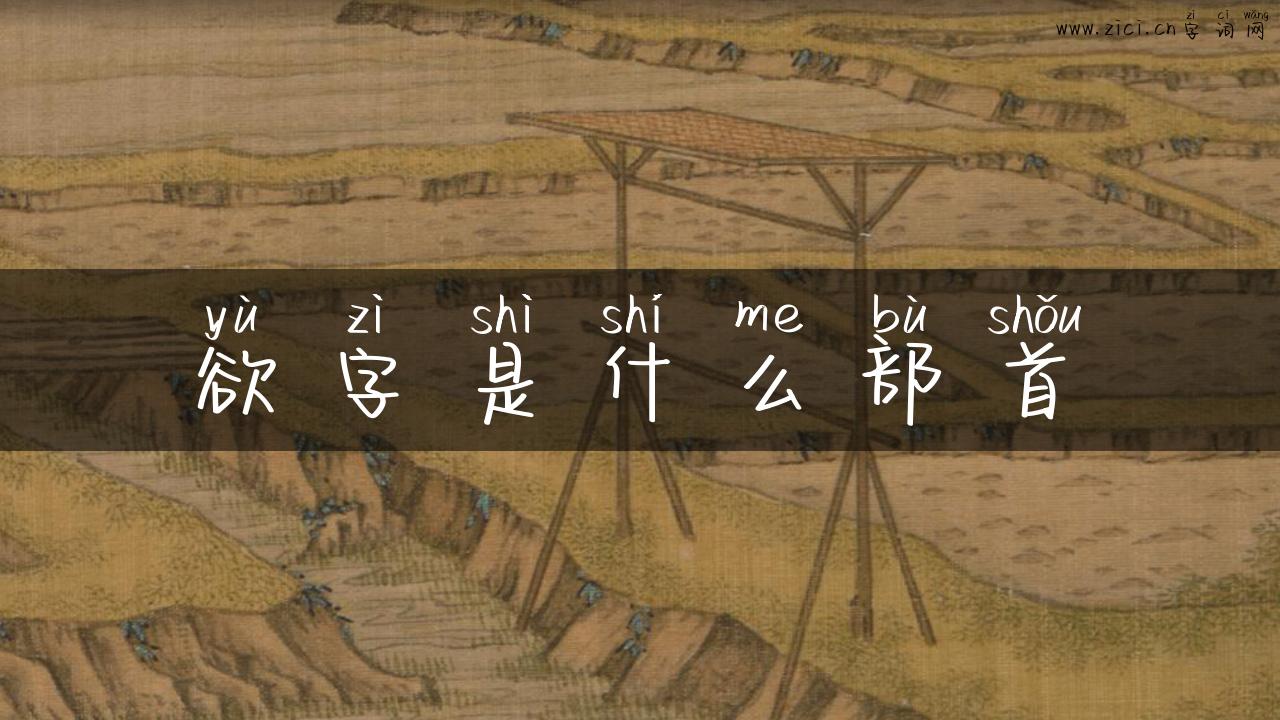 欲字是什么部首
