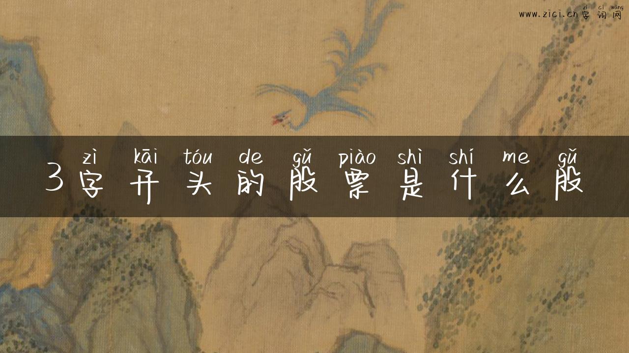 3字开头的股票是什么股