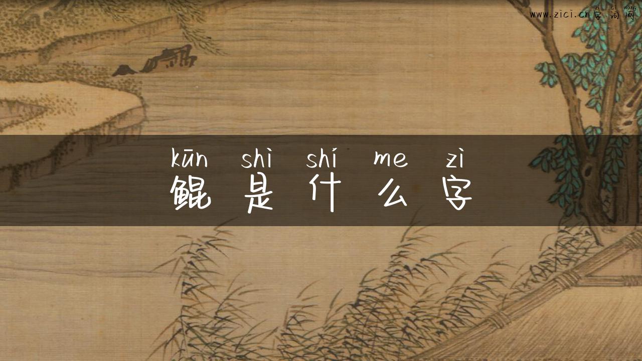 鲲是什么字