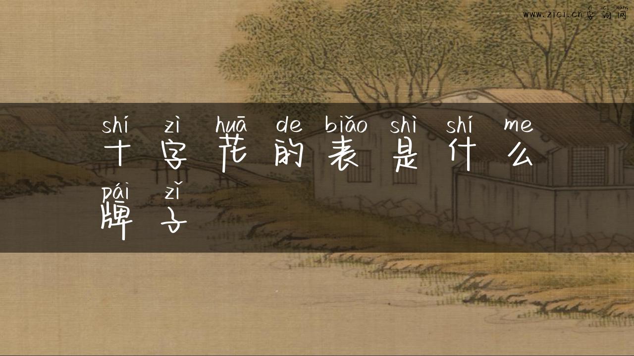 十字花的表是什么牌子