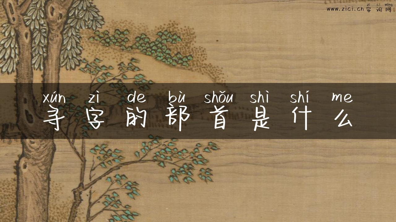 寻字的部首是什么
