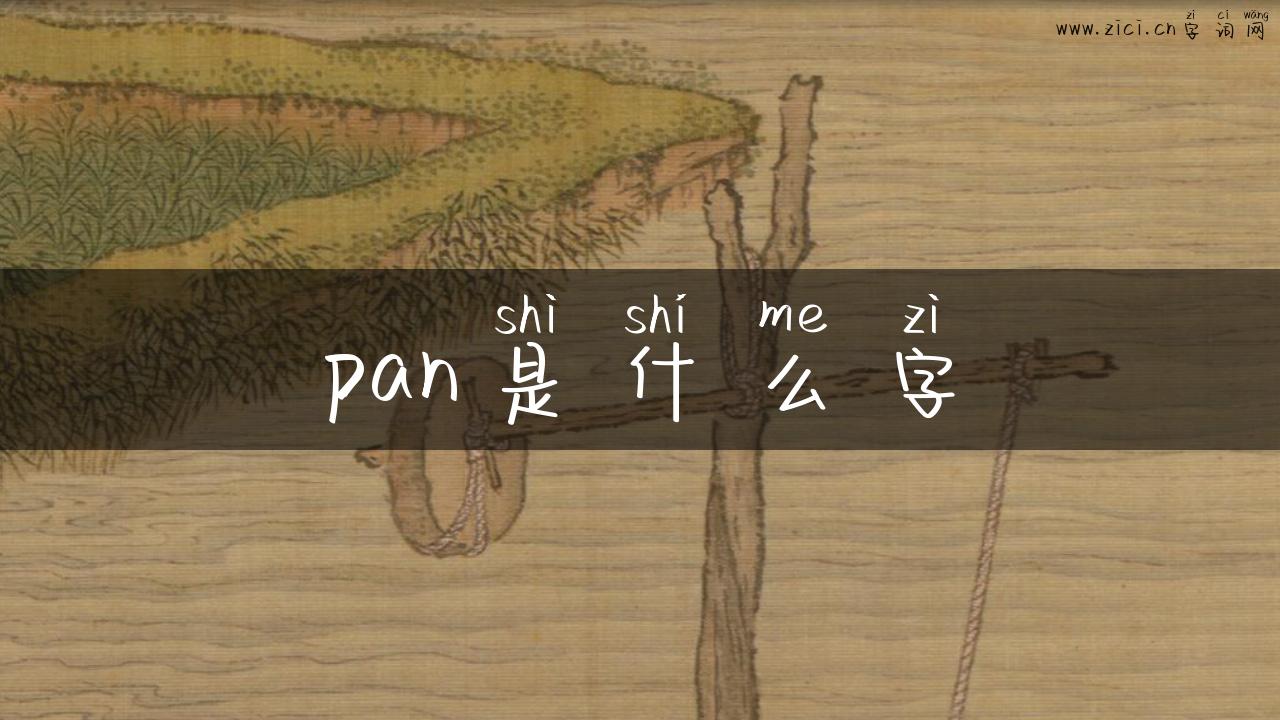 pan是什么字
