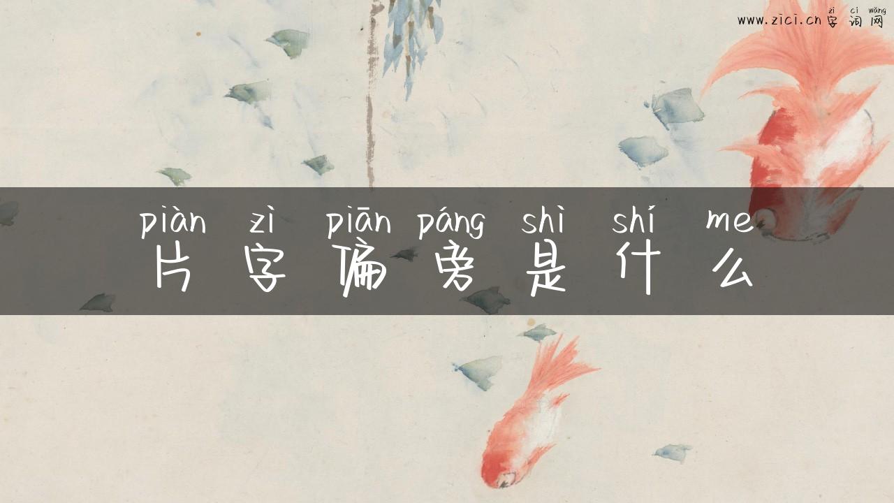 片字偏旁是什么