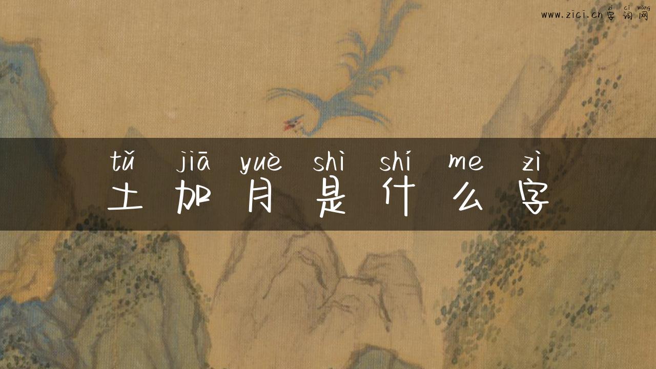 土加月是什么字