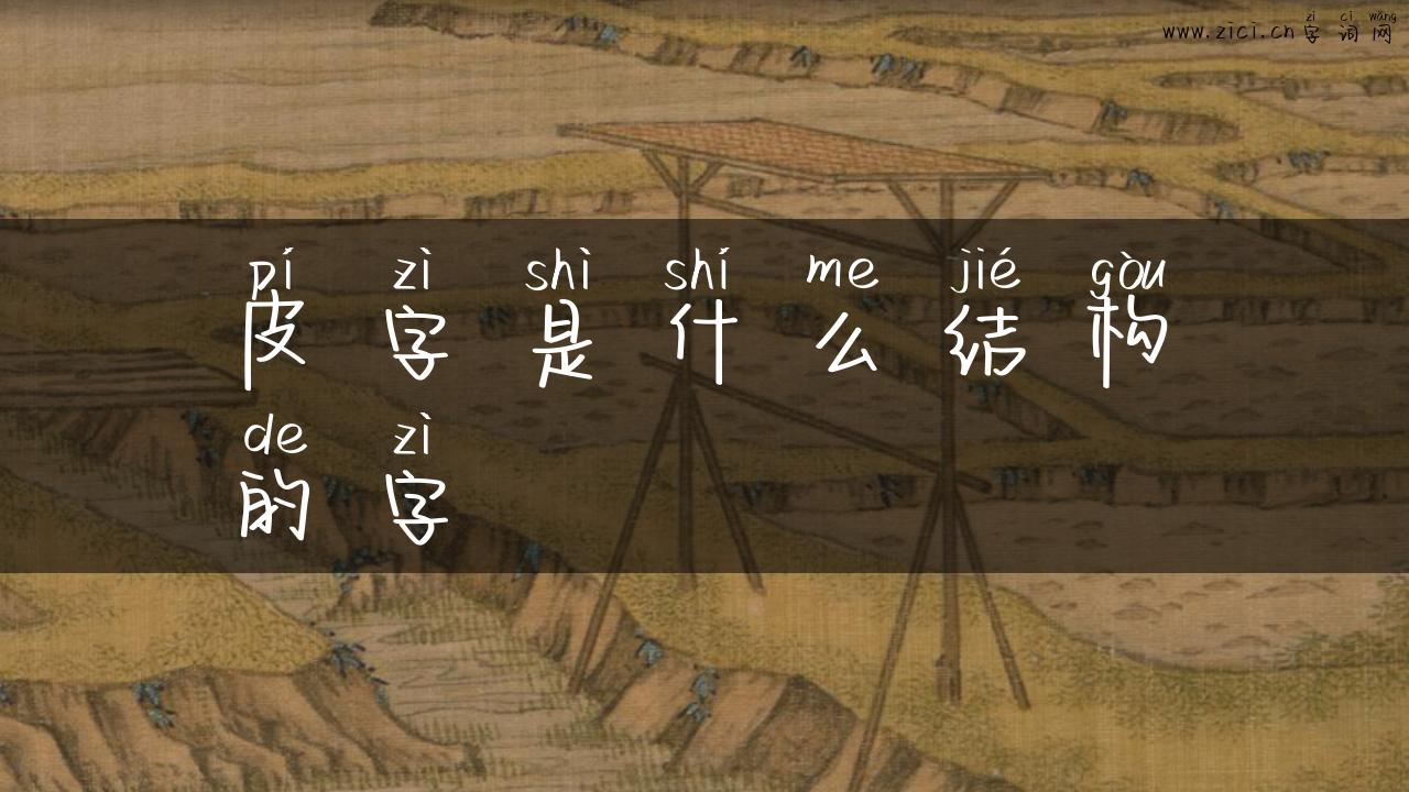 皮字是什么结构的字