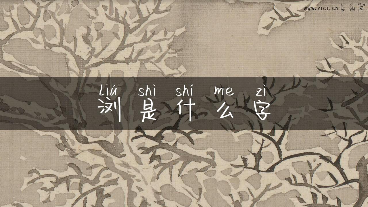 浏是什么字